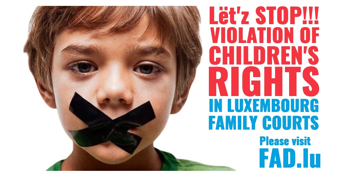 L t z STOP Violation Of Children s Rights In Luxembourg Family 